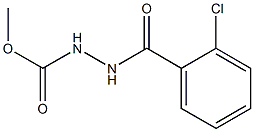 methyl 2-(2-chlorobenzoyl)-1-hydrazinecarboxylate Struktur