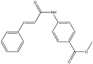 methyl 4-{[(E)-3-phenyl-2-propenoyl]amino}benzoate Struktur