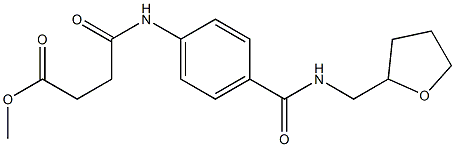 methyl 4-oxo-4-(4-{[(tetrahydro-2-furanylmethyl)amino]carbonyl}anilino)butanoate Struktur