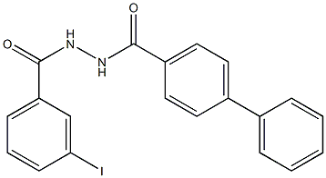 N'-([1,1'-biphenyl]-4-ylcarbonyl)-3-iodobenzohydrazide Struktur