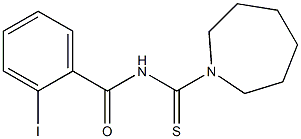 N-(1-azepanylcarbothioyl)-2-iodobenzamide Struktur