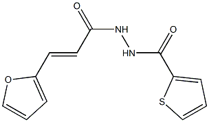 N'-[(E)-3-(2-furyl)-2-propenoyl]-2-thiophenecarbohydrazide Struktur