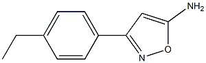 3-(4-ethylphenyl)-5-isoxazolamine Struktur