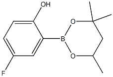 2-(4,4,6-Trimethyl-1,3,2-dioxaborinan-2-yl)-4-fluorophenol Struktur