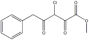 Methyl 3-chloro-2,4-dioxo-5-phenylpentanoate Struktur