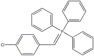 Triphenyl(4-chlorobenzylidene)phosphorane Struktur