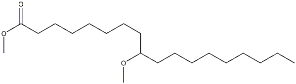 9-Methoxystearic acid methyl ester Struktur