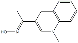 1-Methyl-3-[(E)-1-(hydroxyimino)ethyl]-1,4-dihydroquinoline Struktur