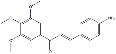 4-Amino-3',4',5'-trimethoxy-trans-chalcone Struktur