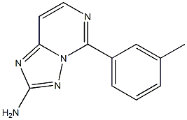 2-Amino-5-[3-methylphenyl][1,2,4]triazolo[1,5-c]pyrimidine Struktur