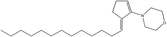 3-(Tridecan-1-ylidene)-2-morpholino-1-cyclopentene Struktur