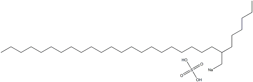 Sulfuric acid 2-hexyltetracosyl=sodium salt Struktur