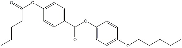 p-Pentanoyloxybenzoic acid p-(pentyloxy)phenyl ester Struktur