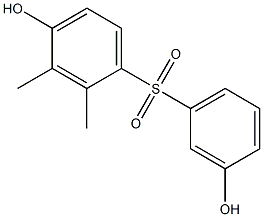 3',4-Dihydroxy-2,3-dimethyl[sulfonylbisbenzene] Struktur