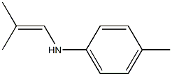 N-(4-Methylphenyl)-2-methyl-1-propen-1-amine Struktur