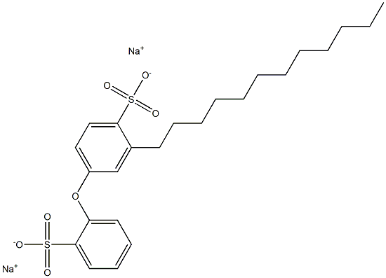 3-Dodecyl[oxybisbenzene]-2',4-disulfonic acid disodium salt Struktur