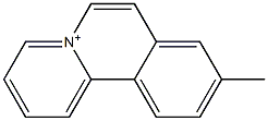 9-Methylbenzo[a]quinolizinium Struktur