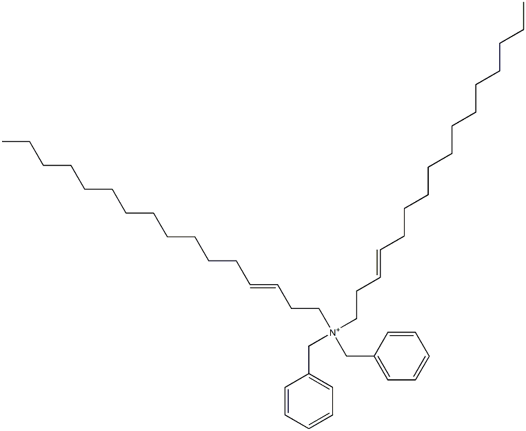 Di(3-hexadecenyl)dibenzylaminium Struktur