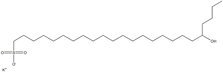 20-Hydroxytetracosane-1-sulfonic acid potassium salt Struktur