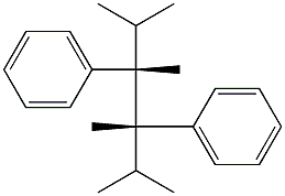 (3S,4S)-2,3,4,5-Tetramethyl-3,4-diphenylhexane Struktur