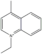 1-Ethyl-4-methylquinolinium Struktur