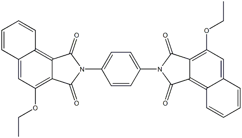 3,3'-Diethoxy-[N,N'-(1,4-phenylene)bisnaphthalimide] Struktur