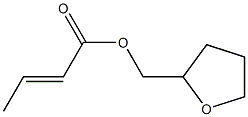 2-Butenoic acid tetrahydrofuran-2-ylmethyl ester Struktur