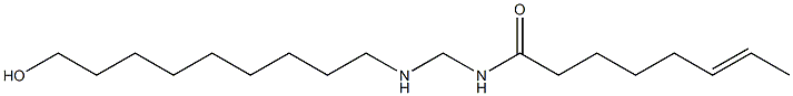 N-[[(9-Hydroxynonyl)amino]methyl]-6-octenamide Struktur