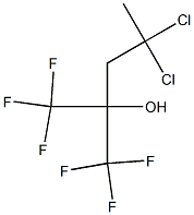 4,4-Dichloro-1,1,1-trifluoro-2-(trifluoromethyl)-2-pentanol Struktur