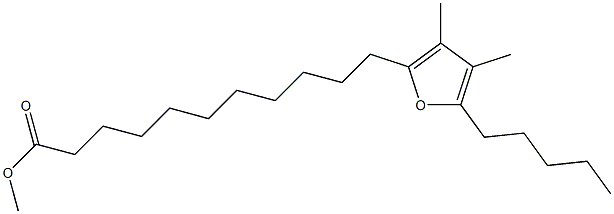 12,15-Epoxy-13,14-dimethyl-12,14-icosadienoic acid methyl ester Struktur