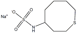 Thiocane-4-ylsulfamic acid sodium salt Struktur