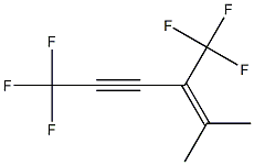 6,6,6-Trifluoro-2-methyl-3-(trifluoromethyl)-2-hexen-4-yne Struktur