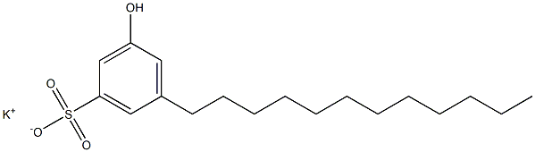 3-Hydroxy-5-dodecylbenzenesulfonic acid potassium salt Struktur