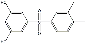 3,5-Dihydroxy-3',4'-dimethyl[sulfonylbisbenzene] Struktur