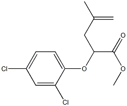 2-(2,4-Dichlorophenyloxy)-4-methyl-4-pentenoic acid methyl ester Struktur