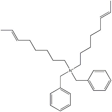 Di(6-octenyl)dibenzylaminium Struktur