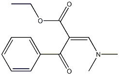 2-Benzoyl-3-dimethylaminoacrylic acid ethyl ester Struktur