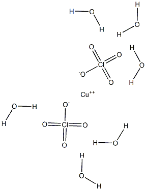 Copper diperchlorate hexahydrate Struktur