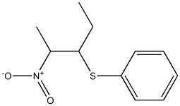 2-Nitro-3-(phenylthio)pentane Struktur