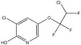 3-Chloro-5-(2-chloro-1,1,2-trifluoroethoxy)pyridin-2-ol Struktur