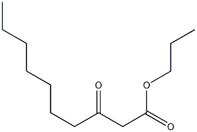 3-Ketocapric acid propyl ester Struktur