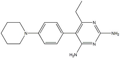 2,4-Diamino-6-ethyl-5-(4-(piperidin-1-yl)phenyl)pyrimidine Struktur