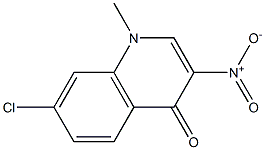 1-Methyl-3-nitro-7-chloroquinolin-4(1H)-one Struktur