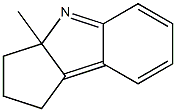 3a-Methyl-1,2,3,3a-tetrahydrocyclopent[b]indole Struktur