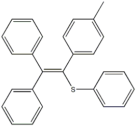 1-(4-Methylphenyl)-1-phenylthio-2,2-diphenylethene Struktur