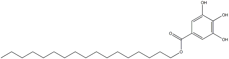 3,4,5-Trihydroxybenzoic acid heptadecyl ester Struktur