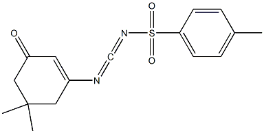 N-(5,5-Dimethyl-3-oxo-1-cyclohexenyl)-N'-tosylcarbodiimide Struktur