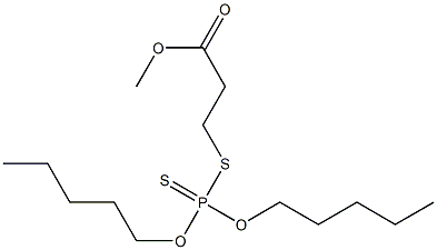 3-[[Di(pentyloxy)phosphinothioyl]thio]propionic acid methyl ester Struktur