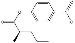 [R,(-)]-2-Methylvaleric acid p-nitrophenyl ester Struktur