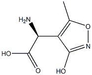 (2S)-2-Amino-2-(3-hydroxy-5-methylisoxazol-4-yl)acetic acid Struktur